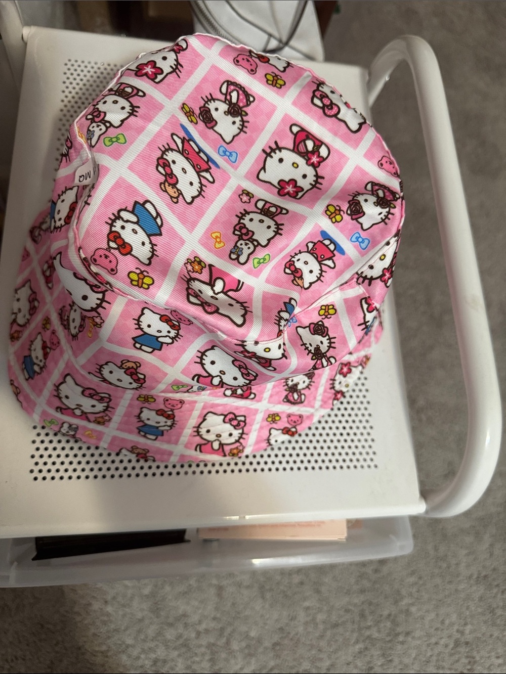 New Hello Kitty Pink Patterned Bucket Hat